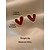 billige Valentinsdag-Hjerteøreringe til kvinder, legeringsmateriale, flere hjertestile, sødt og romantisk design, velegnet til kvinder, perfekt til Valentinsdag, bryllupper og romantiske lejligheder