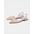 billige Brudepige-Dame marineblå slingback-sko i mesh med perleudsmykning og spids tå til brudepiger ved udendørs havebryllupper