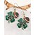 billige tilbehør-Dame St. Patricks Day øreringe i legering, flermønstrede shamrock- og leprechaun-designs, sjove festlige smykker i irsk stil til julefester, parader og festtøj