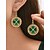 billige tilbehør-Dame St. Patricks Day øreringe i legering, flermønstrede shamrock- og leprechaun-designs, sjove festlige smykker i irsk stil til julefester, parader og festtøj