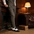 economico Scarpe Brogue-scarpe brogue oxford da uomo in bianco e nero con punta a coda di rondine, dettagli traforati per eventi formali e feste matrimoni