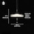 billige Øylys-2-Light 50 cm Enkelt design Anheng Lys Glass Akryl Multi Layer galvanisert Malte overflater Moderne Nordisk stil 85-265V