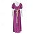 economico Vestito-19° secolo Periodo di reggenza Lunghezza alla caviglia Vestito Maniche corte Principessa Gentildonna Nobildonna Tinta unica Collo quadrato Costume Per donna Reale Halloween Carnevale Tè LARP Fiera