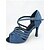economico Scarpe per balli latini-scarpe da ballo latino americane blu da donna con design a cinturini incrociati - tacchi professionali per salsa e tango