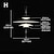 billige Øylys-2-Light 50 cm Enkelt design Anheng Lys Glass Akryl Multi Layer galvanisert Malte overflater Moderne Nordisk stil 85-265V