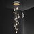 billige Klyngedesign-3-Light 5-Light 7-Light 10 cm Dæmpbar Enkelt design Vedhæng Lys Krystal Galvaniseret Moderne Nordisk stil 85-265V
