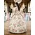 preiswerte Kleider-Rokoko Barock Viktorianisch Bodenlang Kleid Abschlussballkleid Trompetenärmel Prinzessin Braut Ballkleid Kostüm Halloween Karneval Maskerade Hochzeit Leistung Karneval von Venedig Kleid