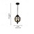 cheap Globe Design-Outdoor Pendant Lights, Outside Hanging Lamp Waterproof Porch Black Metal Chandelier with Clear Glass Globe in Iron Cage Frame, Exterior Lantern for Entryway, Patio Interesting Life