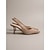 economico décolleté con cinturino-décolleté con cinturino posteriore in pelle scamosciata color carne da donna - eleganti tacchi a spillo con punta affilata e cinturino posteriore sottile per eventi in hotel di lusso, riunioni di lavoro e occasioni formali