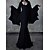 tanie Kostiumy damskie-Noc Walpurgii Sukienka Sukienka na Halloween Czarownica Morticia Addams Rodzina Addamsów Punk i gotyk Dla dorosłych Damskie Karnawał Mardi Gras Impreza / Wieczór Wystroić