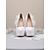 abordables novia-Zapatos de tacón alto con plataforma color marfil para mujer, elegantes zapatos de novia con detalles florales para bodas en la ciudad.