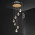 billige Klyngedesign-3-Light 5-Light 7-Light 10 cm Dæmpbar Enkelt design Vedhæng Lys Krystal Galvaniseret Moderne Nordisk stil 85-265V