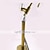 cheap Bathtub Faucets-Antique Brass Bathtub Faucet Freestanding, 360 Swivel Spout Floor Mount Bath Tub Shower Filler Mixer Taps, Vintage Free Standing Clawfoot Tub with Hot and Cold Water Hose