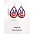abordables Accessoires-Boucles d'oreilles en bois en forme de goutte d'eau du drapeau américain pour femmes du 250e anniversaire des États-Unis bijoux pendants légers patriotes plusieurs styles disponibles style boho