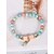 cheap Vacation Accessories-Women's Multi-Color Bohemian Style Resin &amp; Alloy Beaded Bracelets, Trendy and Vibrant, Perfect for Vacation and Casual Daily Wear