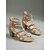 baratos Sandálias de salto-Sandálias femininas pretas de salto bloco com tiras - sapatos sociais confortáveis com múltiplas tiras e zíper traseiro, ideais para o trabalho no escritório e reuniões de negócios. &amp;deslocamento