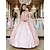 preiswerte Kleider-Rokoko Barock Viktorianisch Bodenlang Kleid Abschlussballkleid Trompetenärmel Prinzessin Braut Ballkleid Kostüm Halloween Karneval Maskerade Hochzeit Leistung Karneval von Venedig Kleid