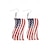 abordables Accessoires-Boucles d'oreilles en bois en forme de goutte d'eau du drapeau américain pour femmes du 250e anniversaire des États-Unis bijoux pendants légers patriotes plusieurs styles disponibles style boho