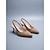 economico décolleté con cinturino-décolleté con cinturino posteriore in pelle scamosciata color carne da donna - eleganti tacchi a spillo con punta affilata e cinturino posteriore sottile per eventi in hotel di lusso, riunioni di lavoro e occasioni formali