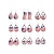 abordables Accessoires-Boucles d'oreilles en bois en forme de goutte d'eau du drapeau américain pour femmes du 250e anniversaire des États-Unis bijoux pendants légers patriotes plusieurs styles disponibles style boho