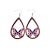 abordables Accessoires-Boucles d'oreilles en bois en forme de goutte d'eau du drapeau américain pour femmes du 250e anniversaire des États-Unis bijoux pendants légers patriotes plusieurs styles disponibles style boho