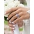 voordelige Huwelijk ACC-Damesringenset, koper met zirkonia, veelkleurig, elegante bijpassende ringen voor bruiloften, feesten en formele gelegenheden, perfecte bruids- of avondsieraden