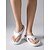 abordables Sandalias deslizantes-Chanclas de playa blancas para mujer: chanclas ligeras e impermeables con soporte ergonómico para el arco del pie para vacaciones de verano y escapadas a islas tropicales. &amp;comodidad diaria