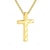 ieftine Accesorii-Colier bărbătesc din oțel inoxidabil cu pandantiv cruce, bijuterii religioase multicolore, lanț creștin minimalist pentru aniversarea a 250 de ani de la SUA, Ziua Independenței, ținută casual, stil de călătorie și vacanță