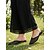 baratos Mãe da Noiva/Namorado-Sapatilhas mule femininas bege em tela, elegantes sapatos de bico fino, ideais para a mãe da noiva e para casamentos no jardim. &amp;eventos formais diurnos