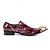 abordables Mocassins en cuir de qualité supérieure-Chaussures pour hommes en cuir rouge brillant avec clous et détails à pointes – chaussures de créateur pour occasions formelles haut de gamme