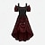 voordelige Jurk-Middeleeuws Renaissance Fee Jurken Korte mouwen Prinses Fee Veters Vierkante hals Kostuum Dames Fantasie Halloween Carnaval Maskerade Renaissance beurs Retro themafeest Volwassenen Kleding