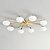 economico Modello sputnik-Lampadario Sputnik a 6/8 luci con globo dorato, lampadario a sospensione moderno di metà secolo, lampadario in ottone spazzolato, lampadario a sospensione con sfera in vetro bianco latte da soffitto