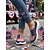 abordables Chaussures pour femmes-Femmes Occasionnel Quotidien Intérieur Talon plat Bout Rond Sportif Occasionnel Confort Tissage Volant Mocassin Léopard bleu marine