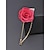 baratos Casamento ACC-Broche de lapela masculino elegante em poliéster com formato de flor – diversas opções de cores, sofisticado e moderno, perfeito para casamentos e festas.