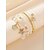 preiswerte Urlaubszubehör-Set mehrlagiger Armbänder im Boho-Stil für Damen, aus Legierung und Harz, mit Seestern- und Muschelanhängern, perfekt für Strandurlaub und lässigen Alltag.