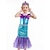 voordelige Meisjeskostuums-Meermin Zeemeerminstaart Aqua Princess Jurken Thema feestkostuum Cosplay for Voor meisjes Kinderen Carnaval Maskerade
