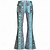 ieftine Pantalonii-Retro / vintage Boho Anii 1970 Pantaloni Pantaloni cu fund clopot Hippie Disc Talie Înaltă Boem Έθνικ Costume de fancy Pentru femei Halloween Carnaval festival de muzică Petrecere cu tematică retro