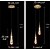 abordables Luces de isla-Lámpara colgante LED Luminarias de cocina Techo LED Moderna Lámpara colgante dorada Mini lámpara colgante de cristal en forma de lágrima para isla de cocina dormitorio pasillo entrada (1 paquete)