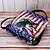 billige tilbehør-Dame crossbody-taske i polyester, justerbar rem, trykt med ørn og amerikansk flag, perfekt til USA's 250-års jubilæum, uafhængighedsdag og hverdagsbrug