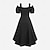voordelige Jurk-Middeleeuws Renaissance Fee Jurken Korte mouwen Prinses Fee Veters Vierkante hals Kostuum Dames Fantasie Halloween Carnaval Maskerade Renaissance beurs Retro themafeest Volwassenen Kleding