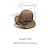 abordables Accesorios de vacaciones-Sombrero de paja bohemio para mujer con lazo: varios colores, plegable para transportarlo fácilmente, perfecto para uso informal y estilo de vacaciones en la playa.