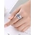 voordelige Huwelijk ACC-Damesringenset, koper met zirkonia, veelkleurig, elegante bijpassende ringen voor bruiloften, feesten en formele gelegenheden, perfecte bruids- of avondsieraden