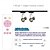 billige Dæmpbart loftlys-LED-spotlight med GU10-pærer vægmonteret badeværelses-kælderlysbar med børstet nikkelfinish
