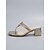 billiga Slide Sandaler-Eleganta svarta skimrande sandaler för kvinnor - bekväma sandaler med låg blockklack och ringdetalj för middagar på kryssningar och yachtfester &amp;sommarkvällsgalor