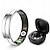 abordables Bagues Intelligentes-Suivi d'activité Smart Ring bague intelligente ultra-fine de 2,2 mm légère moniteur d'activité et de sommeil étanche en acier inoxydable 5ATM autonomie de batterie de 7 jours wearable de bien-être