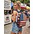 cheap Accessories-Unisex Polyester Printed Backpack, Vintage American Flag Design, Large Capacity, Durable, Ideal for 250th Anniversary, Independence Day, Everyday Travel &amp; Outdoor Use