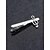 cheap Wedding Accessories-Men's Alloy Music Note Tie Clip, Elegant Formal Accessory for Wedding, Party &amp; Business Attire, Sleek Silver Design for Men