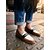 cheap Women's Slip-Ons &amp; Loafers-Women's Color-Block Penny Loafers - Stylish Navy, Pink &amp; Red Genuine Leather Flats for Daily Office Work, Casual Campus Wear &amp; Chic Street Style