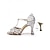 preiswerte Lateinamerikanische Schuhe-Damen Silber &amp;Blaue Strass-Lateintanzschuhe mit Riemchendesign, glitzernde Salsa-Schuhe mit hohem Absatz &amp;Ballsaal-Tanzschuhe für Auftritt und Training &amp; Party