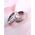 voordelige Huwelijk ACC-Damesringenset, koper met zirkonia, veelkleurig, elegante bijpassende ringen voor bruiloften, feesten en formele gelegenheden, perfecte bruids- of avondsieraden